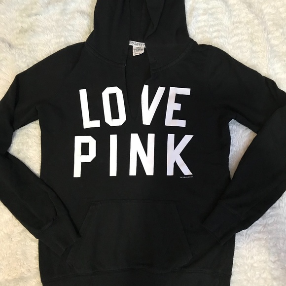 Pink Victoria S Secret Tops Vs Love Pink Hoodie Flaws Poshmark